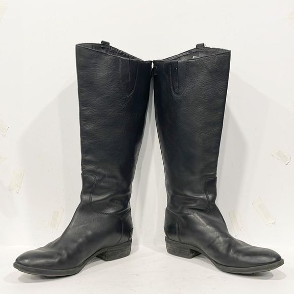 SAM EDELMAN Genuine Leather Wide Calf Penny2 Riding Boots Women’s Sz 8.5W Black - Picture 8 of 15